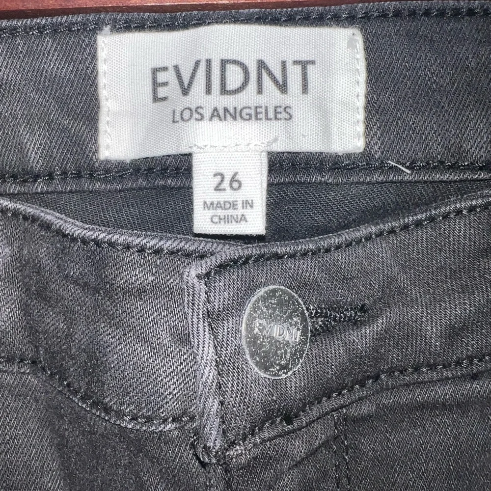 Black Skinny Jeans with Modern Distressed Look - Picture 3 of 5